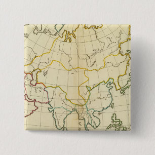 Chapa Cuadrada Mapa plano de Asia