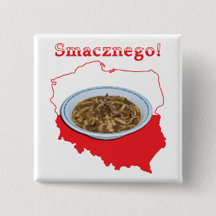Chapa Cuadrada Mapa polaco de Czarnina Smacznego