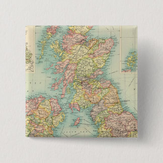 Chapa Cuadrada Mapa político de las Islas Británicas