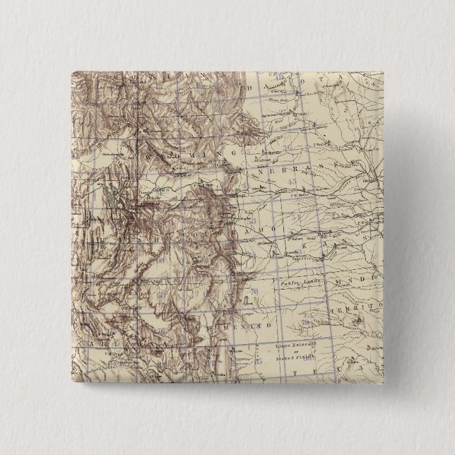Chapa Cuadrada Mapa topográfico del río Misisipi (Anverso)