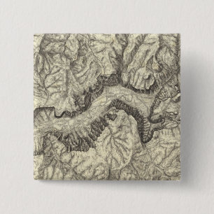 Chapa Cuadrada Mapa Topográfico del Valle Yosemite