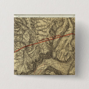 Chapa Cuadrada Mapa Topográfico del Valle Yosemite