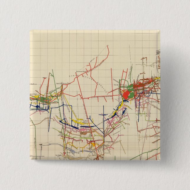 Chapa Cuadrada Mapas de minas de comarca número IV (Anverso)