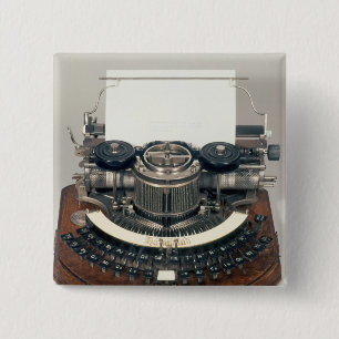 Chapa Cuadrada Máquina de escribir de Hammond, con el teclado