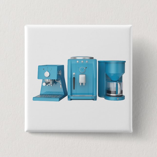 Chapa Cuadrada Máquinas de café de expreso y filtro (Anverso)