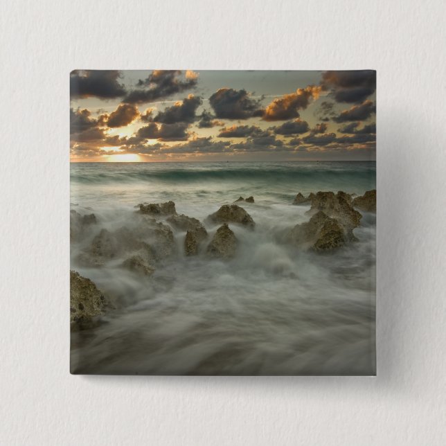 Chapa Cuadrada Mar Caribe, Islas Caimán.  Olas rompientes 3 (Anverso)