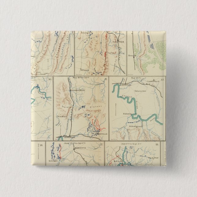 Chapa Cuadrada Marcha de Atlanta-Savannah (Anverso)