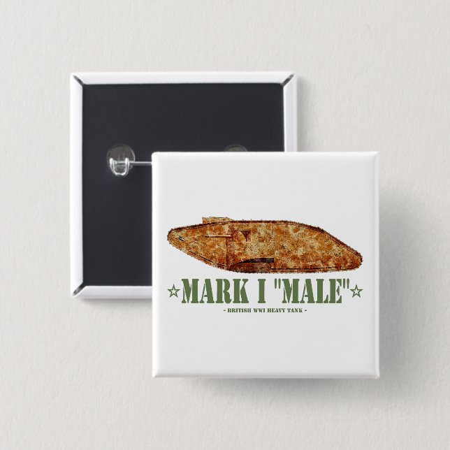 Chapa Cuadrada Marcos I Guerra Mundial Masculina Primera Gran Bre (Anverso y reverso)