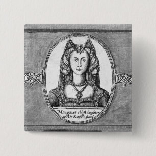 Chapa Cuadrada Margaret Tudor con dos de sus maridos