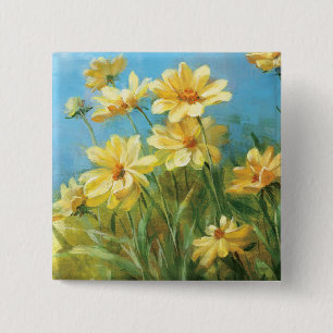 Chapa Cuadrada Margaritas amarillas hermosas