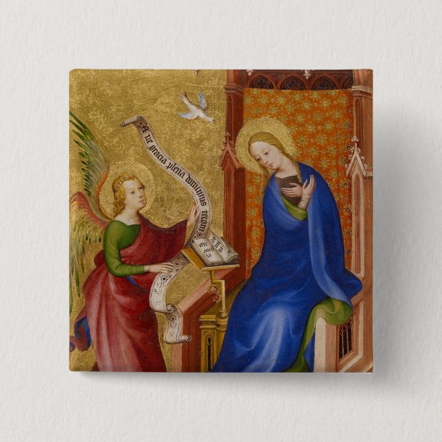 Chapa Cuadrada María y Ángel de la Anunciación (Anverso)