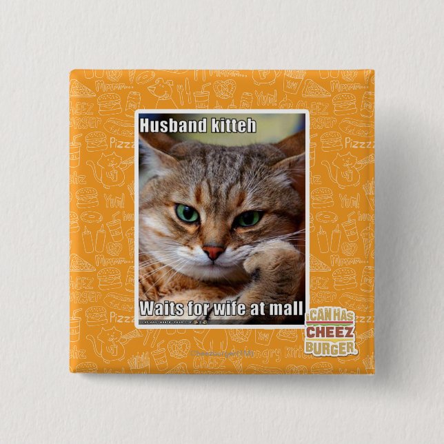 Chapa Cuadrada Marido Kitteh (Anverso)