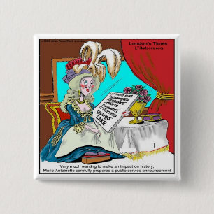 Chapa Cuadrada Marie Antoinette Invitación de servicio público di
