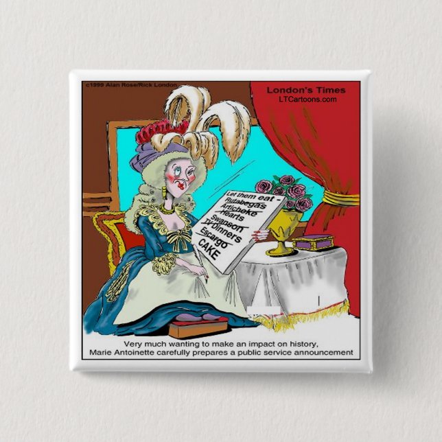 Chapa Cuadrada Marie Antoinette Invitación de servicio público di (Anverso)