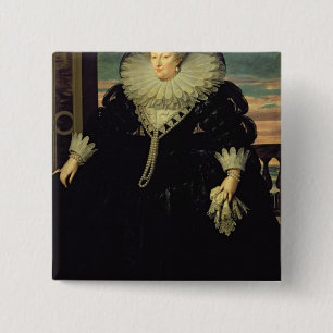 Chapa Cuadrada Marie de Medici Queen de Francia, 1617