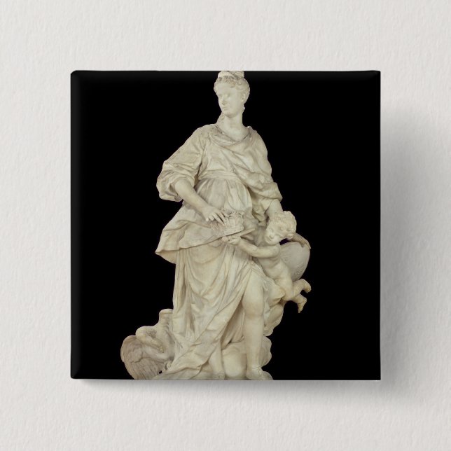Chapa Cuadrada Marie Leszczynska como Juno, 1731 (Anverso)