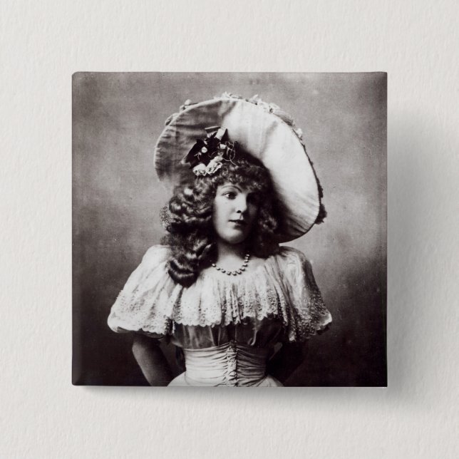 Chapa Cuadrada Marie Lloyd (Anverso)