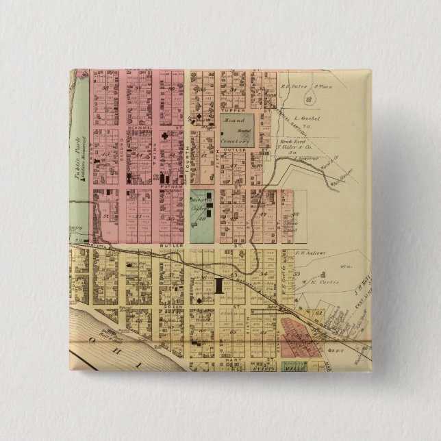 Chapa Cuadrada Marietta, Ohio (Anverso)