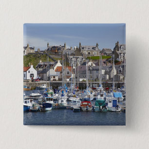 Chapa Cuadrada Marina, Findochty, Moray, Escocia, Unido
