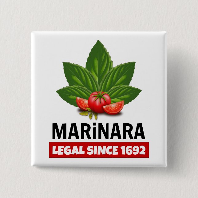Chapa Cuadrada Marinara Legal Desde Los Tomates Basales De 1692 (Anverso)