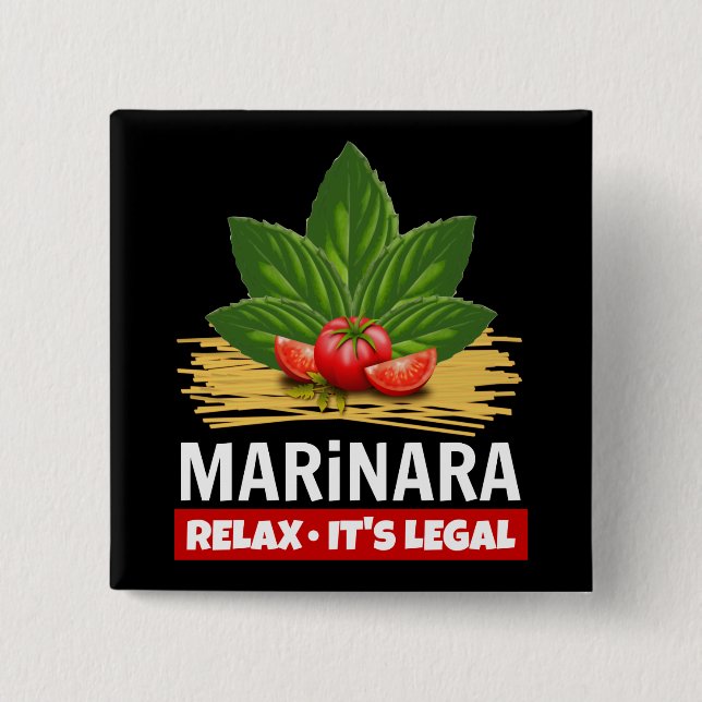 Chapa Cuadrada Marinara Relax es la base legal Tomates Spaghetti (Anverso)