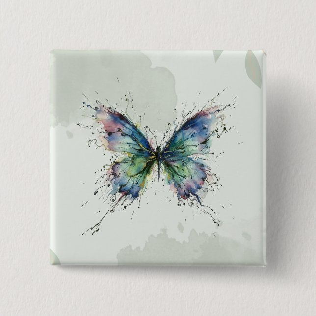 Chapa Cuadrada Mariposa (Anverso)