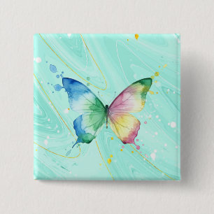 Chapa Cuadrada Mariposa