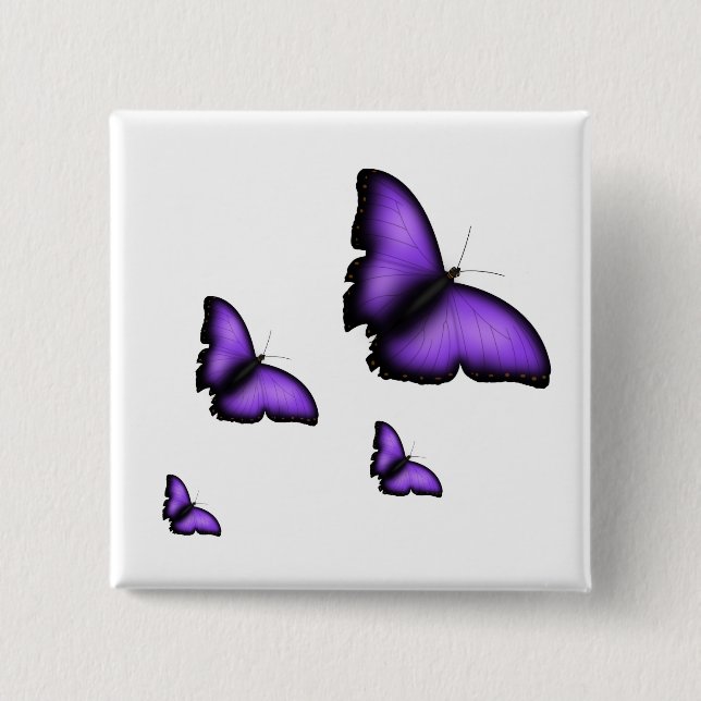 Chapa Cuadrada Mariposa (Anverso)