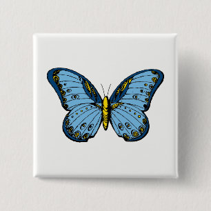 Chapa Cuadrada Mariposa
