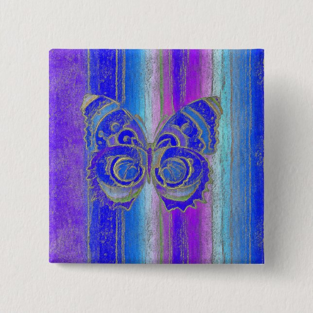 Chapa Cuadrada Mariposa #2 (Anverso)