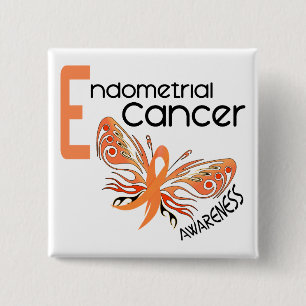 Chapa Cuadrada MARIPOSA 3,1 del cáncer endometrial