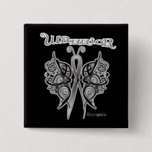 Chapa Cuadrada Mariposa celta de guerrero del cáncer de piel