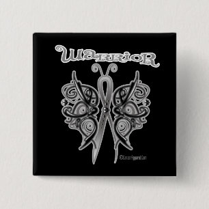 Chapa Cuadrada Mariposa del Celtic del guerrero del cáncer de