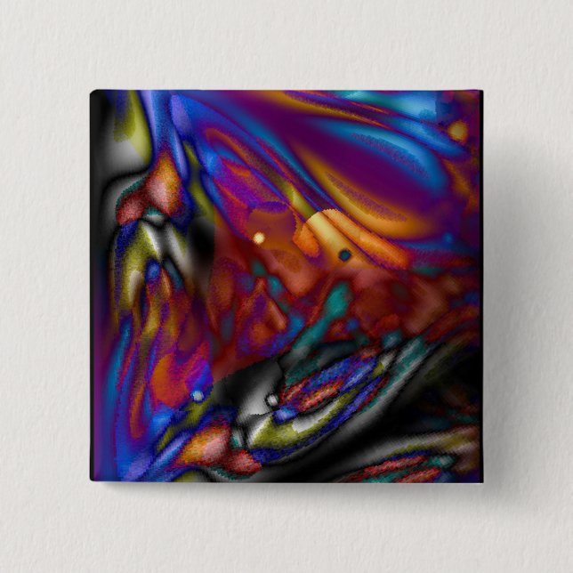 Chapa Cuadrada Mariposa mística (Anverso)