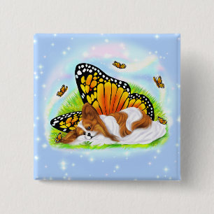Chapa Cuadrada Mariposa monarca mística Papillon