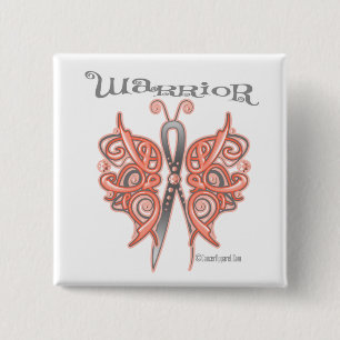 Chapa Cuadrada Mariposa uterina del Celtic del guerrero del