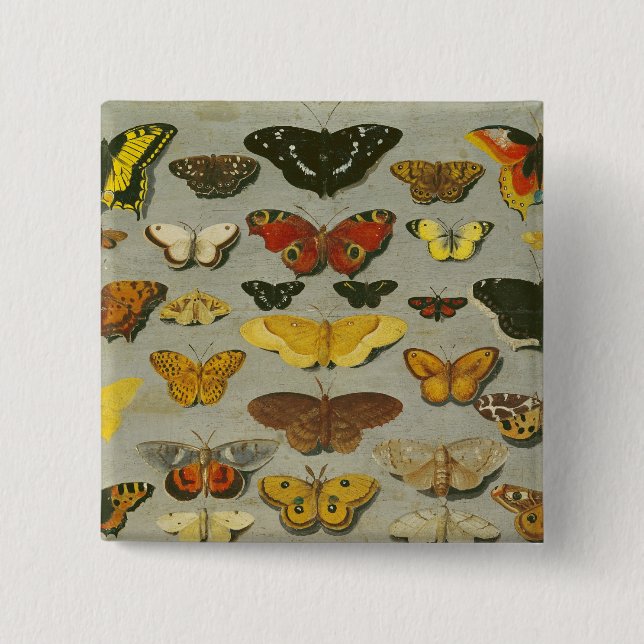 Chapa Cuadrada Mariposas (Anverso)
