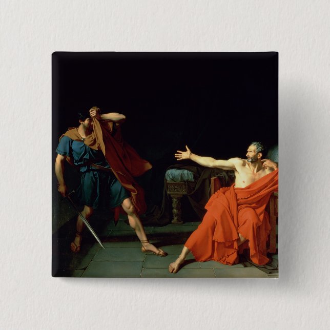 Chapa Cuadrada Marius en Minturnae, 1786 (aceite en lona) (Anverso)