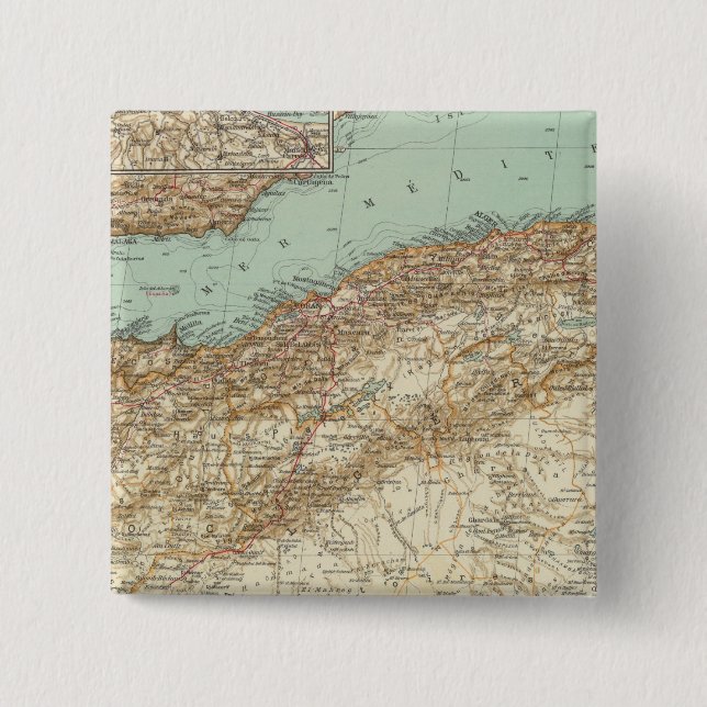 Chapa Cuadrada Marruecos, Argelia, Túnez (Anverso)