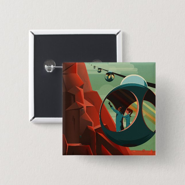 Chapa Cuadrada Marte Olympus Mons Sistema Solar Volcán Más Alto (Anverso y reverso)