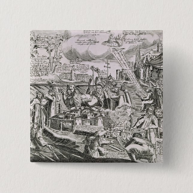 Chapa Cuadrada Martin Luther 2 (Anverso)