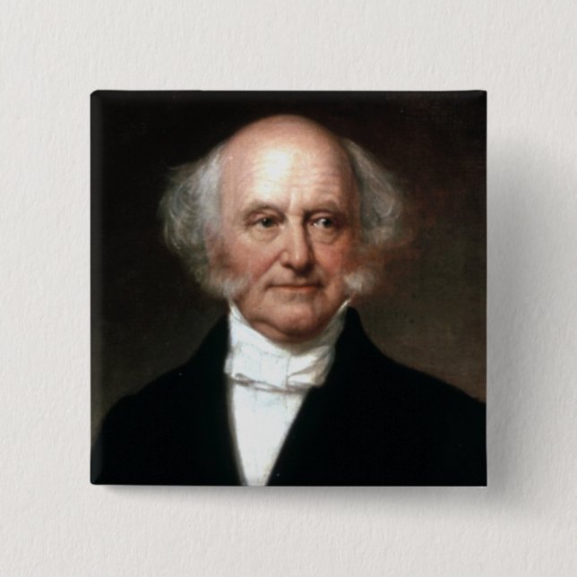 Chapa Cuadrada Martin Van Buren (Anverso)