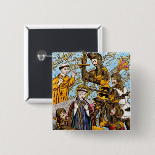 Chapa Cuadrada Martirio de St. Thomas Becket (M 031)