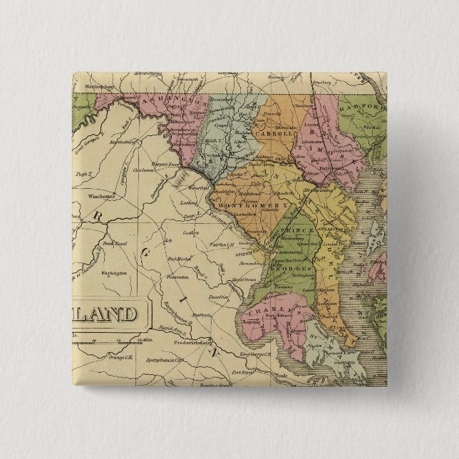 Chapa Cuadrada Maryland 3 (Anverso)