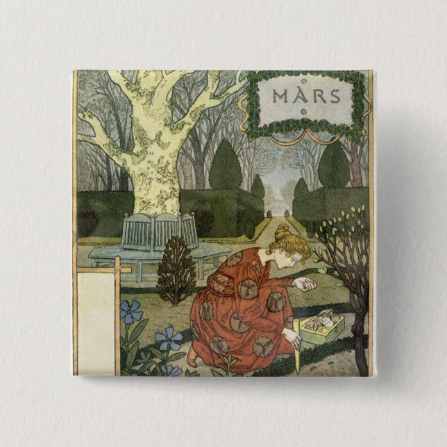 Chapa Cuadrada Marzo (Anverso)