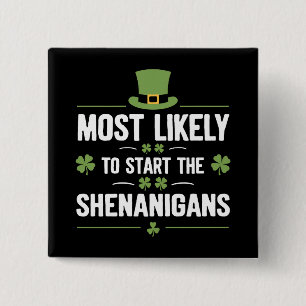 Chapa Cuadrada Más Probable Que Inicie Las Travesuras St Patrick'