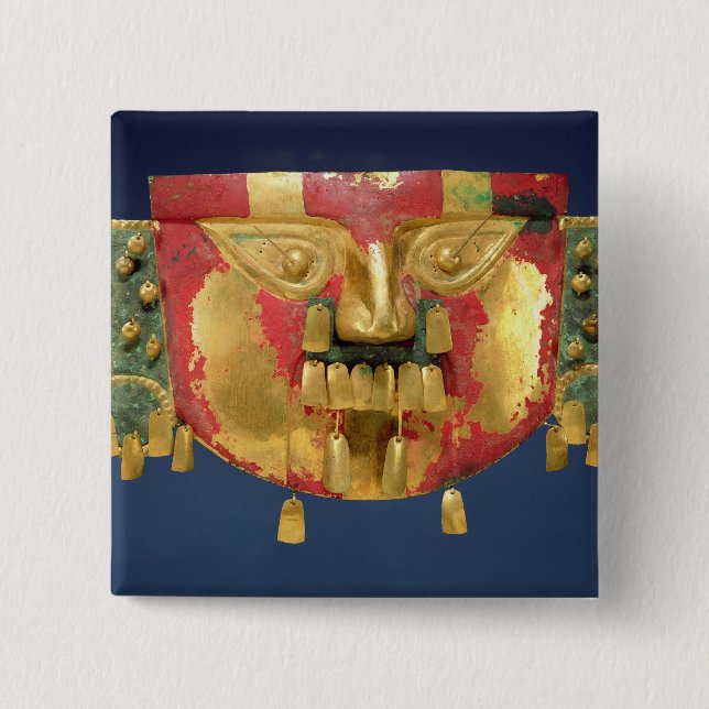 Chapa Cuadrada Máscara del inca (Anverso)