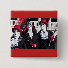 Chapa Cuadrada Máscaras durante el carnaval de Venecia