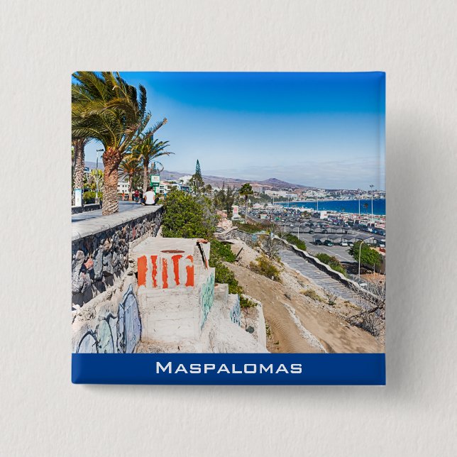 Chapa Cuadrada Maspalomas (Anverso)
