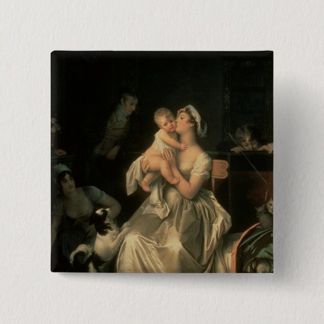 Chapa Cuadrada Maternidad, 1805 (Anverso)